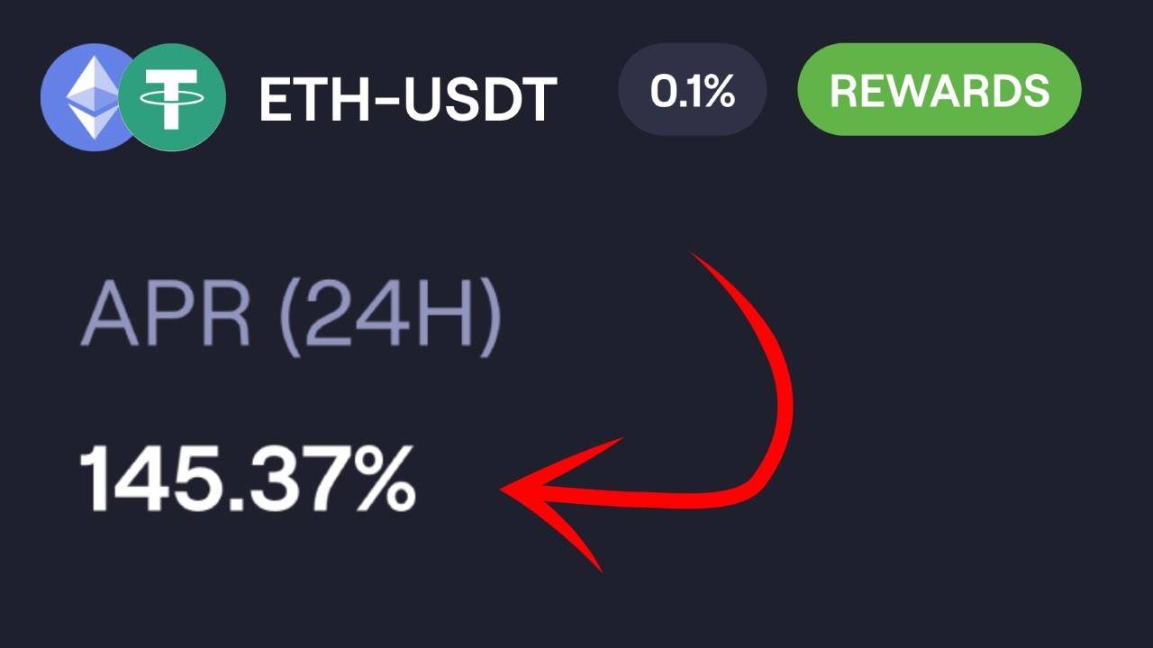 145% годовых в пуле ликвидности на паре ETH USDT в сети Arbitrum