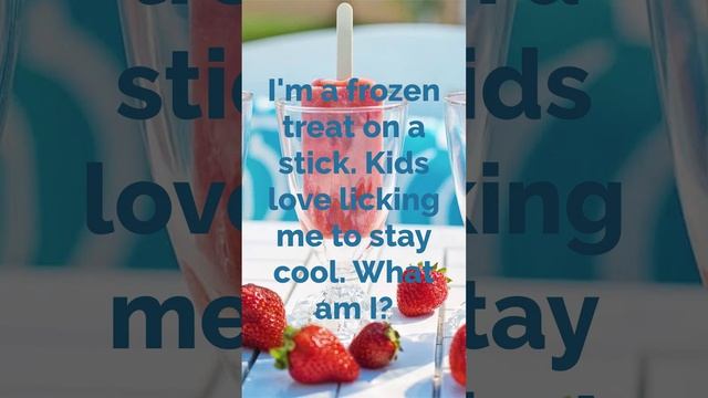 Summer English Riddles