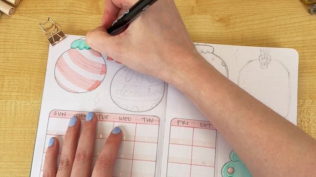 December bullet journal 🐰 cozy kawaii winter ❄️ plan with me