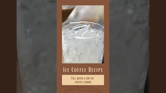 Ice Coffee Video #shorts