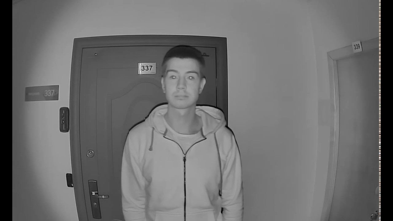 IP-домофон BEWARD DS06M, ночь, демо запись со звуком