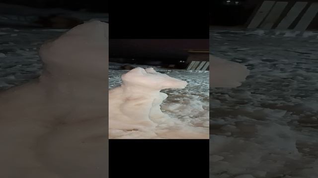 моя первая фигура из снега