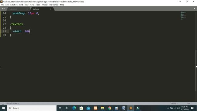 Transparent Login Form By Using HTML5 & CSS || Q Tech Info #1