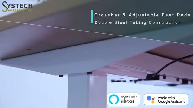 App Control Smart Table Ergonomic design Double Leg Double Motor Standing Desk.