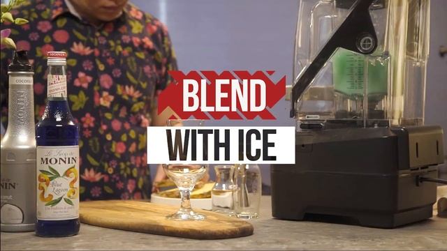 Blue Chi Chi with MONIN Blue Curacao syrup English