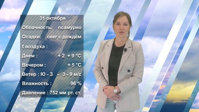 ПОГОДА НА ЗАВТРА. 30.10.2023