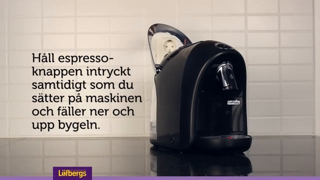Caffitaly M1/Caffitaly S12 Cyprea - Återställning av kapselmaskin