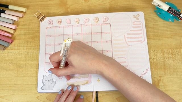 September plan with me 🎂 pink kawaii birthday 🍰 bullet journal theme