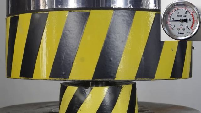 500 ТОННЫЙ ГИДРАВЛИЧЕСКИЙ ПРЕСС ПРОТИВ ОГРОМНОГО ЗУБА ИЗ КАРБИДА ВОЛЬФРАМА
