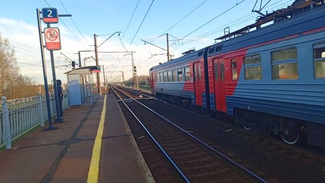 ЭТ2М - 035 "Юбилейный" сообщением Санкт-Петербург - Павловск: Паровозный музей.