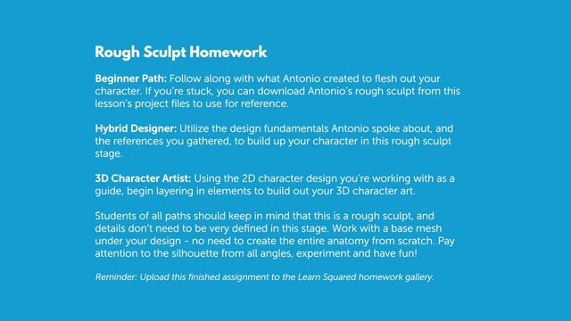 06 - Rough Sculpt Homework