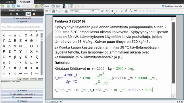 Fysiikan ylioppilaskoe syksy 2016 tehtävä 3 Nspire