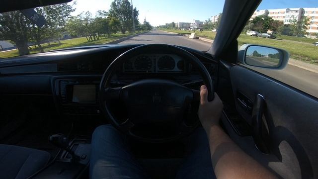 Toyota Crown (JZS151) 2.5L 180 (1JZ-GE). POV Test Drive