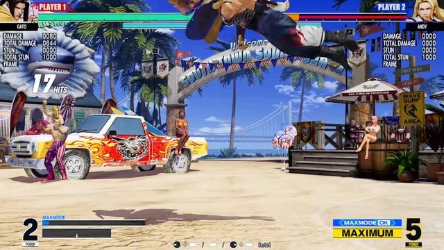 KOF XV - Gato 100% Combo (4 gauge)