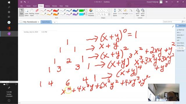 Fibonacci, Pascal and the Golden Ratio