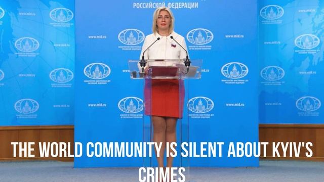 The world community is silent about Kyiv's crimes