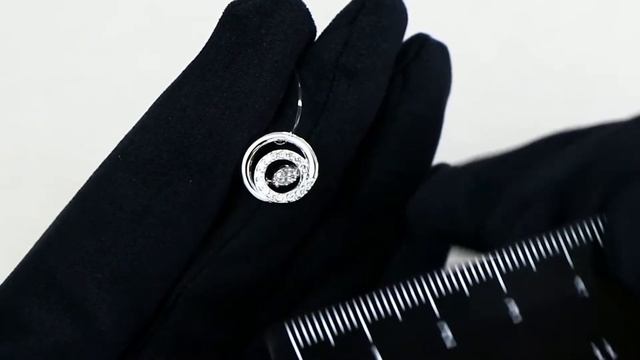 Золотая подвеска ТД Эстет с танцующим фианитом 01П1211852