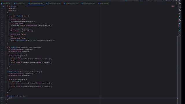 41 - Flutter Admin Panel_ Add Search Functionality in DataTable _ Firebase Integration & Sorting