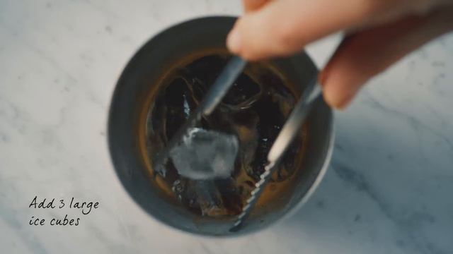 Iced double espresso with milk
