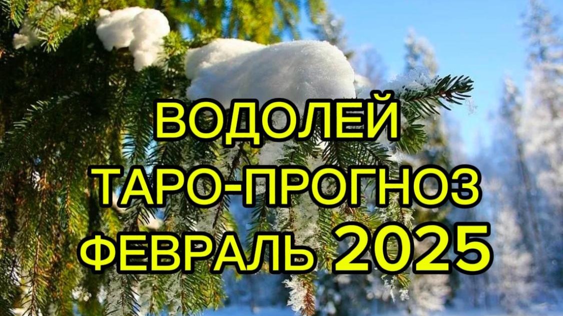 ВОДОЛЕЙ/ТАРО-ПРОГНОЗ/ФЕВРАЛЬ2025