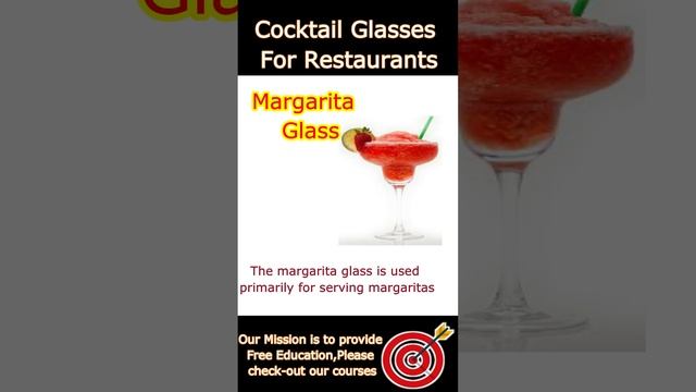 Cocktail Glasses For Restaurants Vocabs #shorts