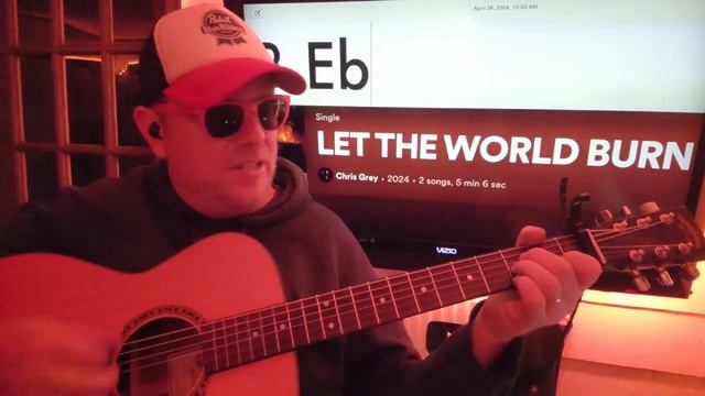 LET THE WORLD BURN - Chris Grey Guitar Tutorial (Beginner Lesson!)