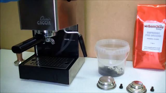 Rinsing Pressurized Gaggia Basket