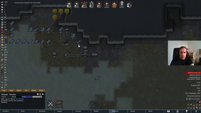 THE SLEEPER - Ep 42 - Vanilla IDEOLOGY RIMWORLD Gameplay