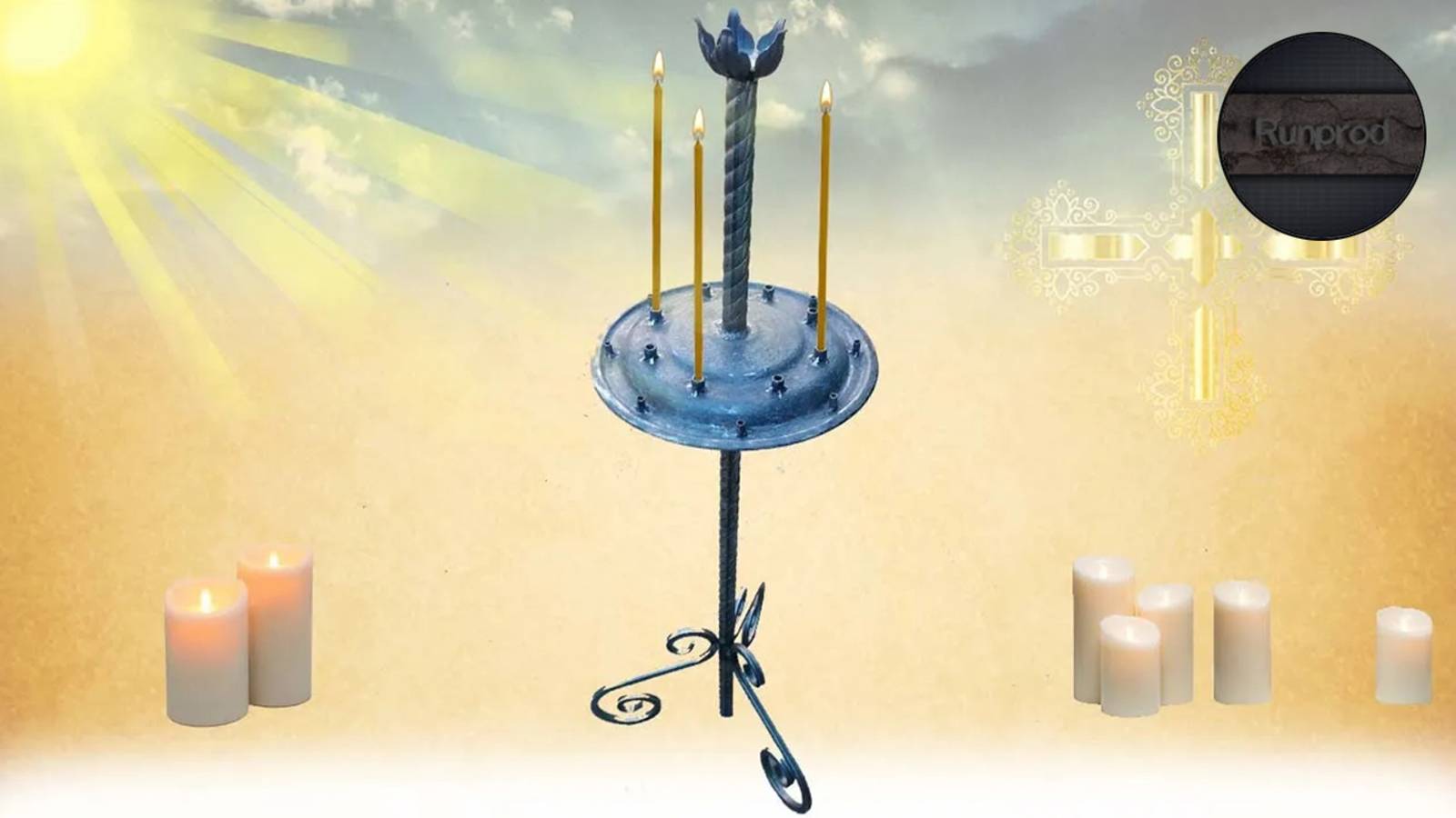 Подсвечник напольный церковный своими руками