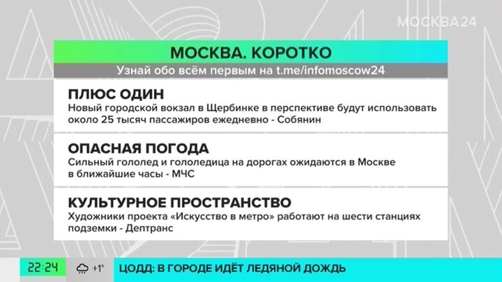 Новости часа: около 25 тыс человек ежедневно будут уезжать с нового вокзала Щербинка