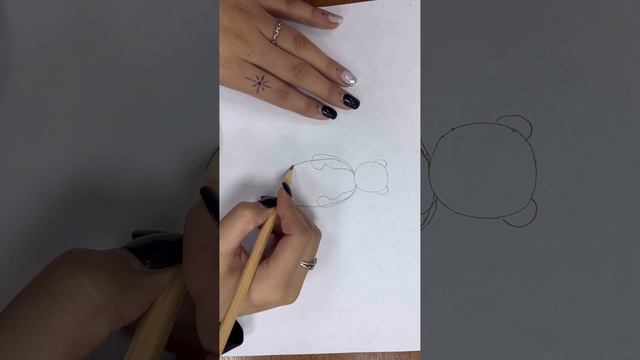 Рисуем мишку  поэтапно