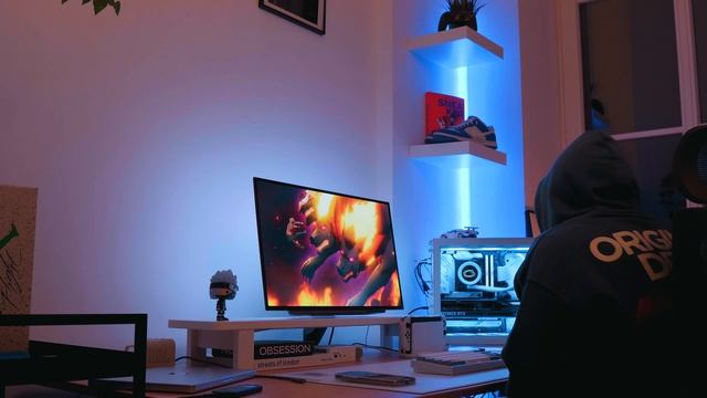 ☁️🎮 friday of a homebody gamer ｜ chill night at home with my new oled monitor, waiting for switch 2