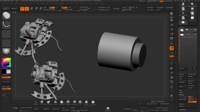 IVAN (продолжение.ReMesh,Group As DynaMesh Sub)( Zbrush)
