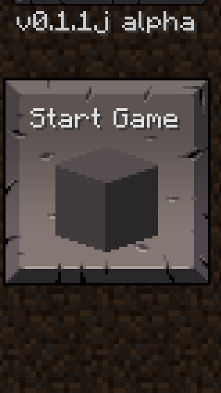 Первая версия Minecraft