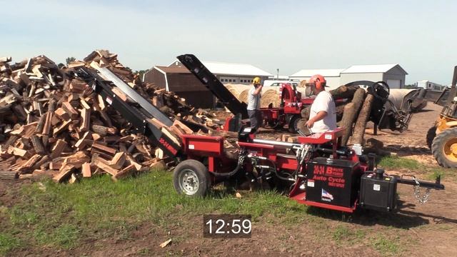 Running 1 Full Cord Through A Brute Force 20-24 Log Splitter