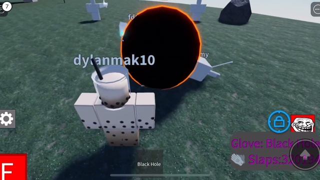 How to get the new blackhole glove + showcase! (Slap battles but bad)
