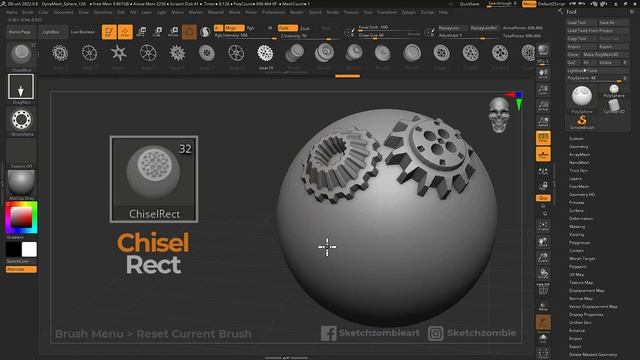 Chisel VDM Brushes_ ZBrush All Brushes