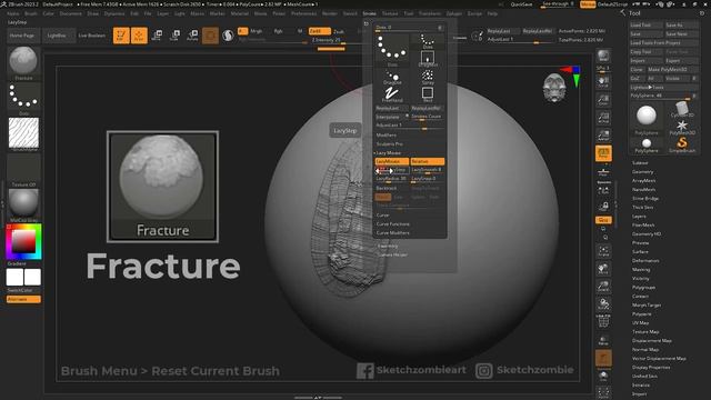 Fracture Brush_ ZBrush All Brushes