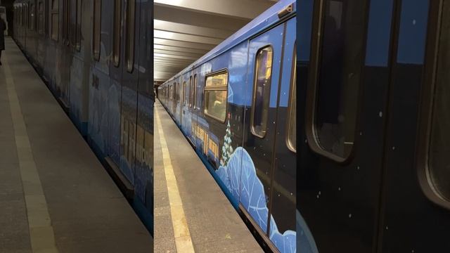 Новогодний поезд метро Ока. Серпуховско-тимирязевская линия