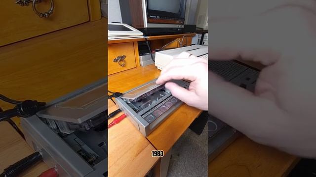 Игра 3D Monster Maze на компьютере Timex Sinclair 1500, 1983 года выпуска