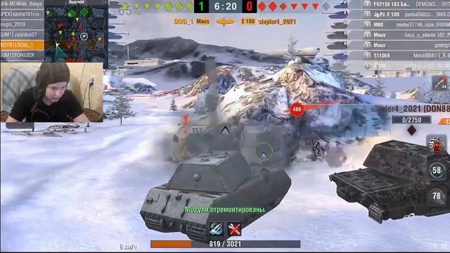 маус таранит весь рандом! разрыв гравитации! Tanks Blitz. фан-режим.