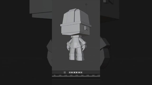 Моя модель копателя в Blender
