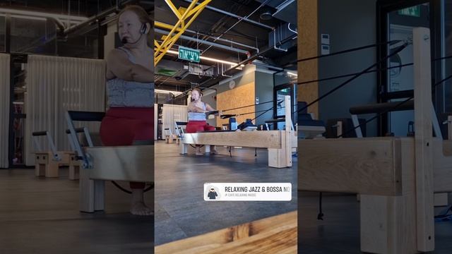 PILATES REFORMER TIME ⏳ | ПИЛАТЕС РЕФОРМЕР 🔥 | 💪🙂 פילאטיס מכשירים #shorts #video #fun #love #work