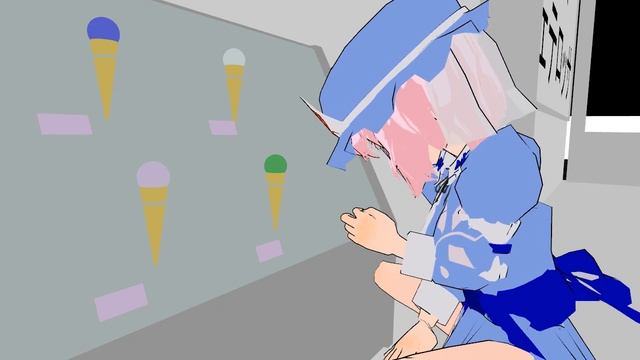 Touhou MMD - Kitty Yuyuko Is Hungry!! {720p}