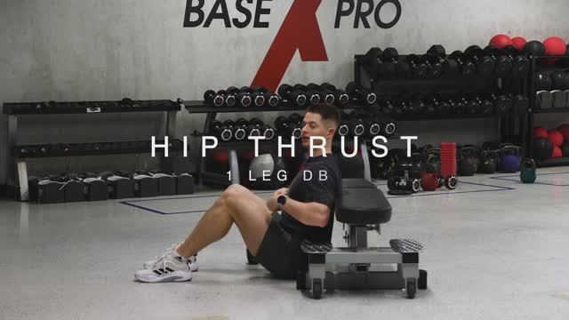 HIP THRUST 1 LEG DB/ Ягодичный мост на 1 ноге с гантелью