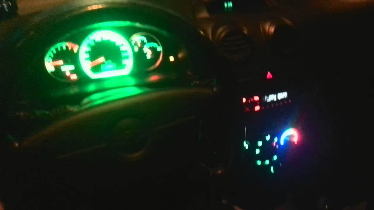 LED подсветка приборки lacetti