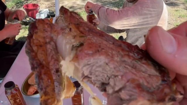 Шашлык из ягнёнка на р.Сулак