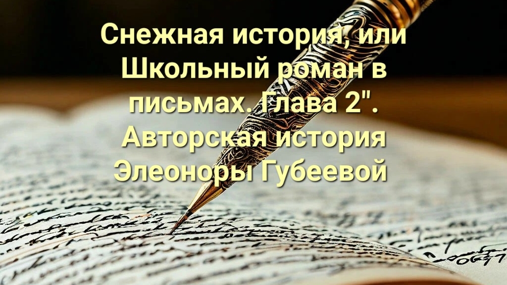 "Снежная история, или Школьный роман в письмах. Глава 2".