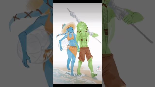 Kit Fisto and Aayla