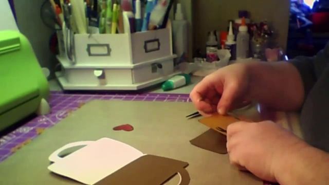 Coffee Cup Shaped Card Using Cricut Explore and Design Space